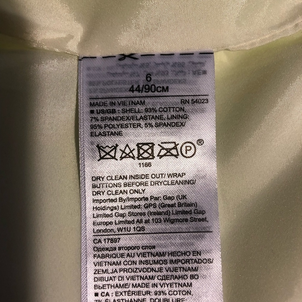 Banana Republic Raw Hem Citron Jacket - Picture 6 of 6